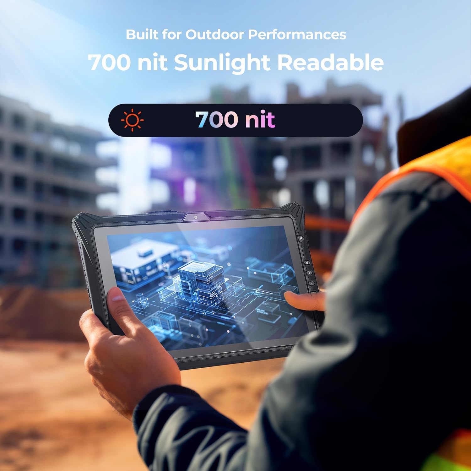 image:imageMUNBYN HighEnd Rugged Windows Tablet IRT10 101 Windows 11 IoT Enterprise i51235U WiFi 6 Rugged Tablet16GB128GB Replaceable SSDHot Swappable for Construction Work2Y Protection
