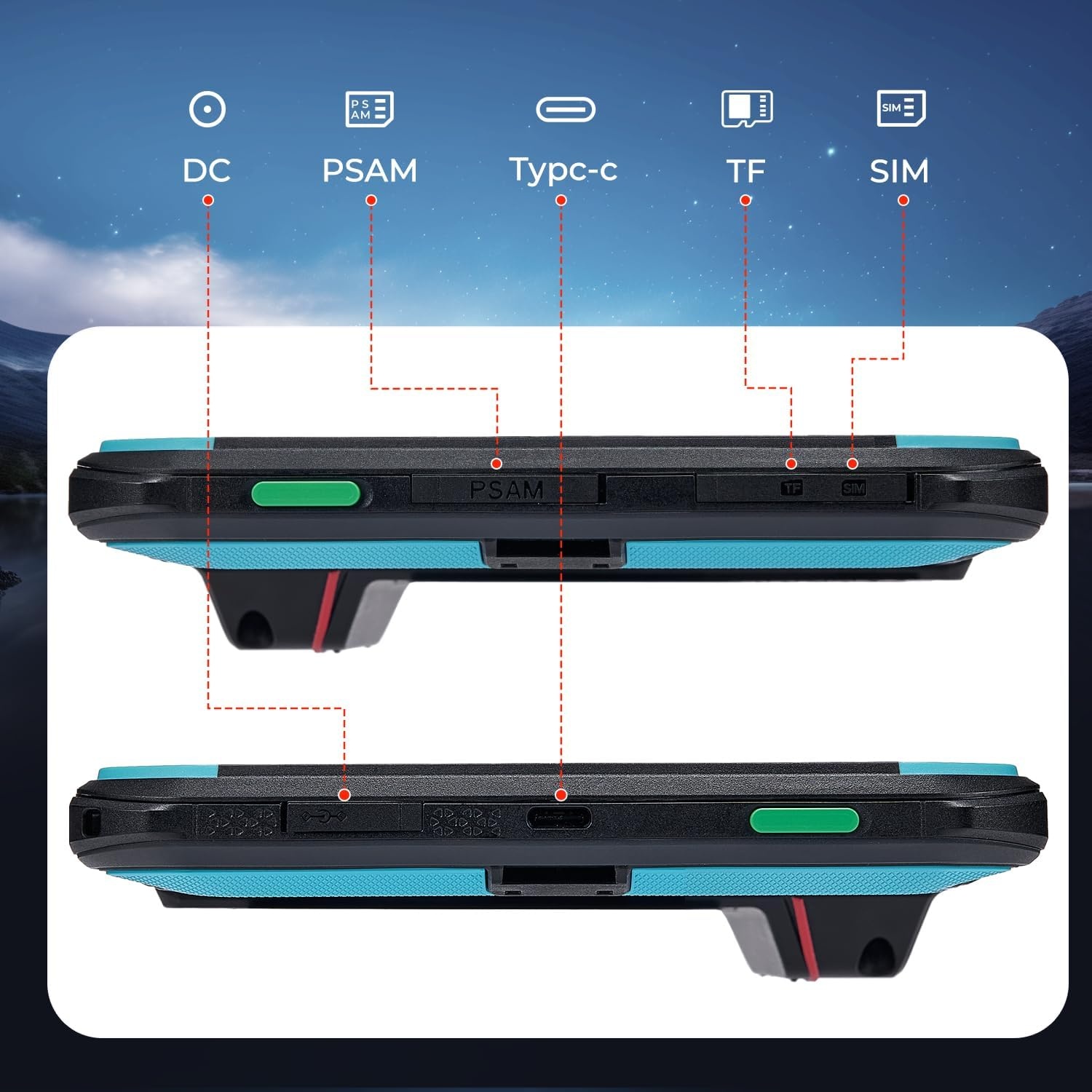 image:imageMUNBYN ILT01 8inch Rugged Tablet Scanner Android 13 4GB64GB Warehouse Tablet Equipped with N6703 Barcode Scanner 4G LTE amp WiFi 5 1D2DQR Warehouse Equipment 2Y Protection