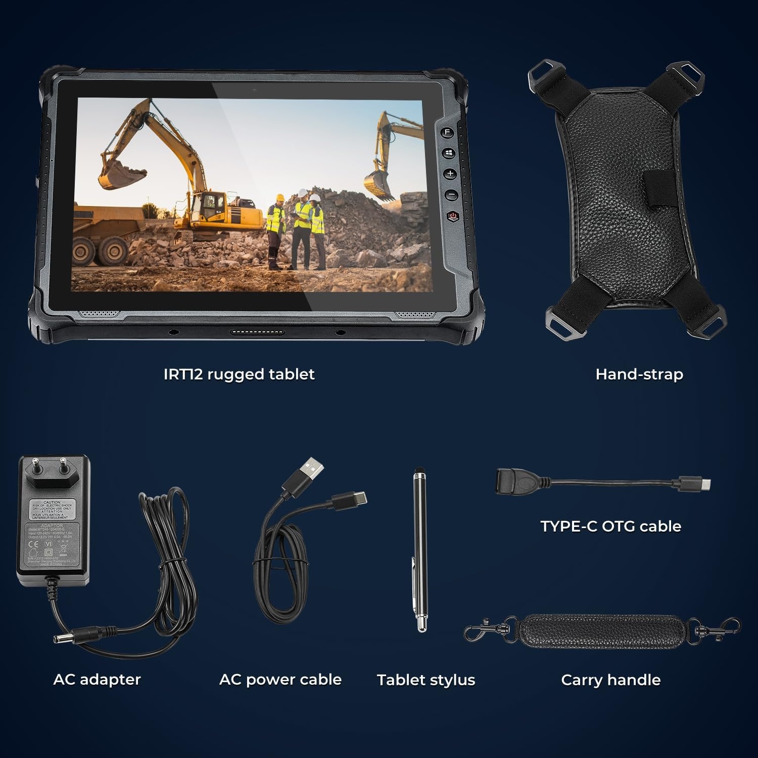 image:imageMUNBYN Rugged Windows Tablet IRT12 1000nit Sunlight Readable WiFi 6 Tough Tablet 101inch Windows 11 Pro Intel N100 8GB128GB Rugged PC 4G LTE GPS Outdoor Computer 2026 2Y ProtectionGray