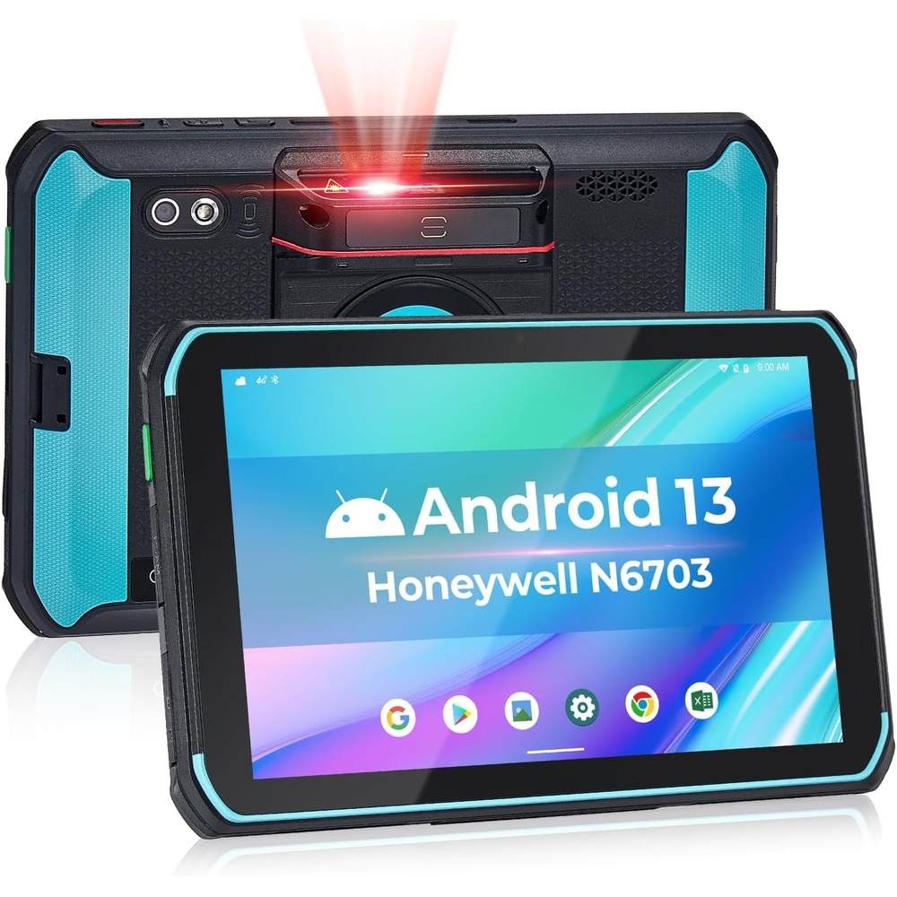 image:imageMUNBYN ILT01 8inch Rugged Tablet Scanner Android 13 4GB64GB Warehouse Tablet Equipped with N6703 Barcode Scanner 4G LTE amp WiFi 5 1D2DQR Warehouse Equipment 2Y Protection
