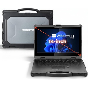 image:imageMUNBYN 14inch Rugged Laptop IRX18 Windows 11 Pro Intel i51235U 16GB512GB Replaceable SSD1000 Nits High Brightness 4700mAh1300mAh Dual Batteries WiFi 6 IP65 2Y ProtectionNew