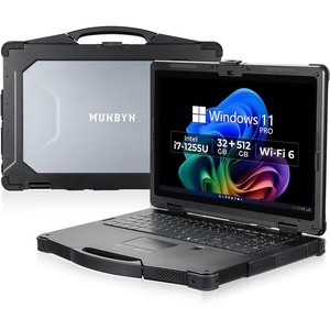 image:imageMUNBYN HighEnd Rugged Laptop IRX17 156 Windows 11 Pro Intel i71255U 32GB DDR5512GB SSD 1000 Nits Sunlight Readable WiFi 6 IP65 Heavy Duty Laptop Dual Batteries 2Y ProtectionNew