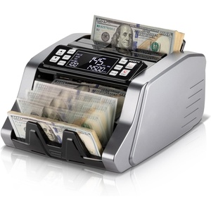 image:imageMUNBYN IMC20 Money Counter Machine with Value Count UVMGIRMT Counterfeit Detection for DollarEuro Bill Counter AddBatchValue Mode Cash Counter LED External Display 2 Years Warranty Grey