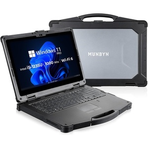 image:imageMUNBYN Rugged Laptop IRX16 156 Windows 11 Pro Intel i51235U 16GB DDR5512GB Replaceable SSD WiFi 6 1000 Nits Sunlight Readable IP65 Waterproof Laptop Rugged Computer 2Y ProtectionNewGray