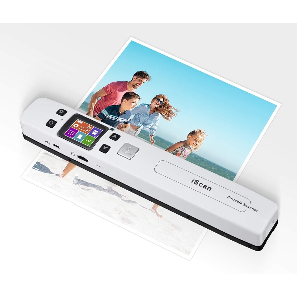 image:imageWiFi Portable Scanner with HD LCD Display MUNBYN Wireless Handheld Document Scanner With 16G SD Micro Card A4 Size 1050DPI Support JEPG or PDF Scan Format