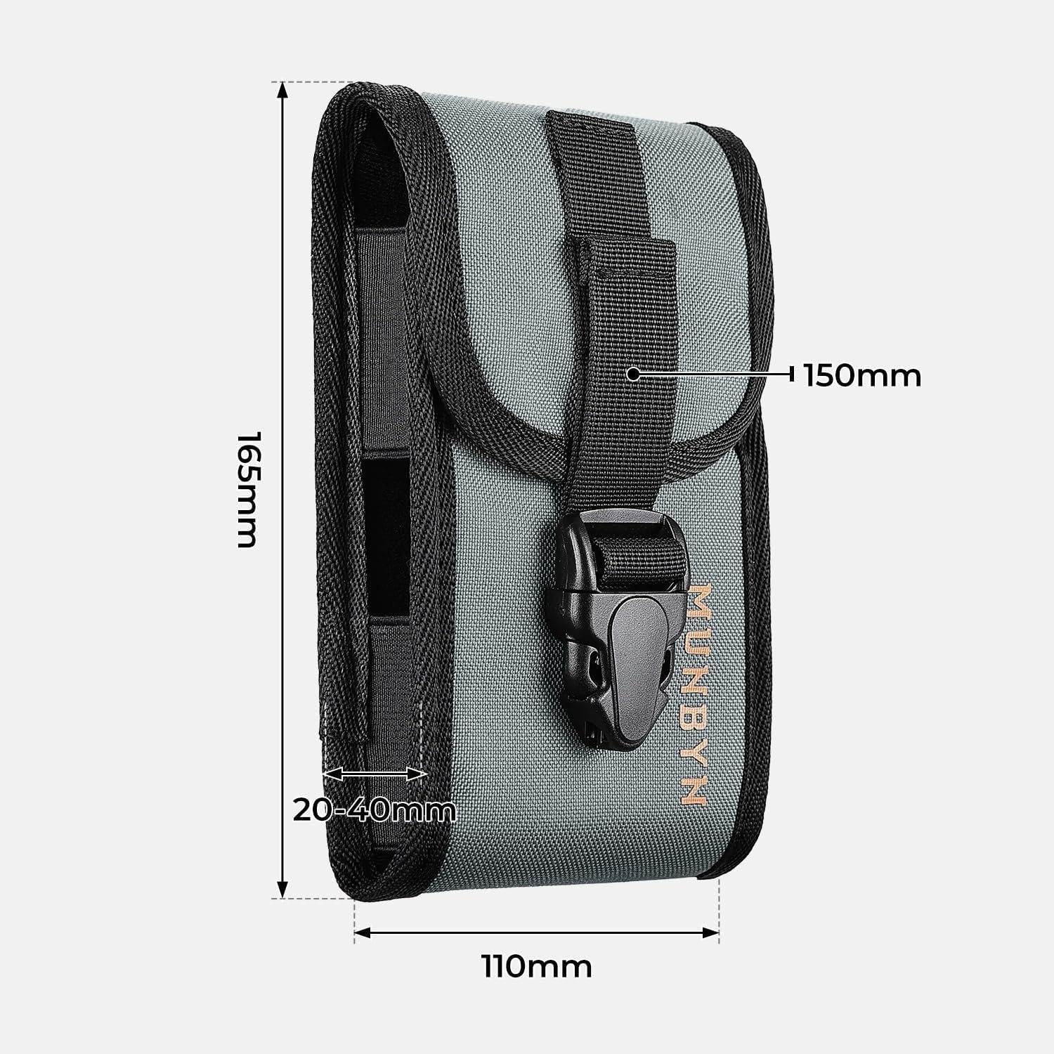 image:imageMUNBYN Zebra TC77TC70 Scanner Holster Rugged Carrying Barcode Scanner Holster for Zebra TC75x TC52TC57 TC70x TC72 Handheld Mobile Computer Scanner Case Holder with Metal Clip1 Pcs