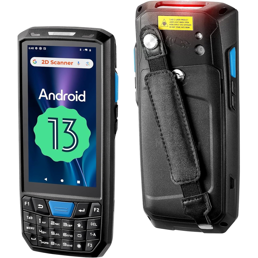 image:imageMUNBYN Android 13 Handheld Scanner Android Barcode Scanner 4GB64GB Equip with N6703 1D amp 2D QR Bar Code Scan Engine IP66 for Warehouse amp Logistics 035Pro