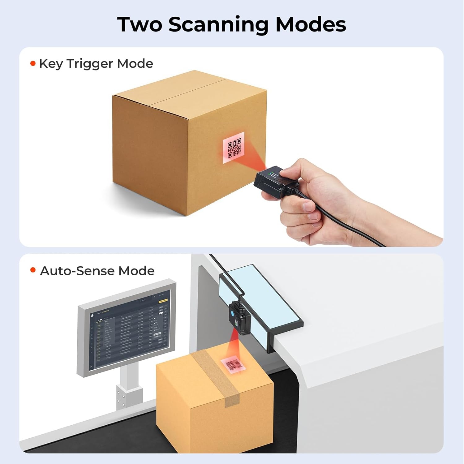 image:imageMUNBYN 2D Embedded Fixed Mount Barcode Scanner Scan Engine UltraRugged 1D 2D QR Barcode Reader MiniSize Suitable for Express and Factory Assembly Line WorkingOnly USB Port