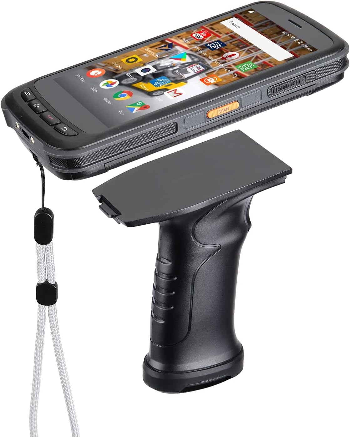 image:imageMUNBYN Pistol Grip for IPDA087 Android Barcode Scanner Android 11 Data Terminal IP65 Rugged PDA 4G WiFi GPS BT 8000mAh Battery 1D2D QR Zebra Scanner Spare Part Only The PDA Device Not Included