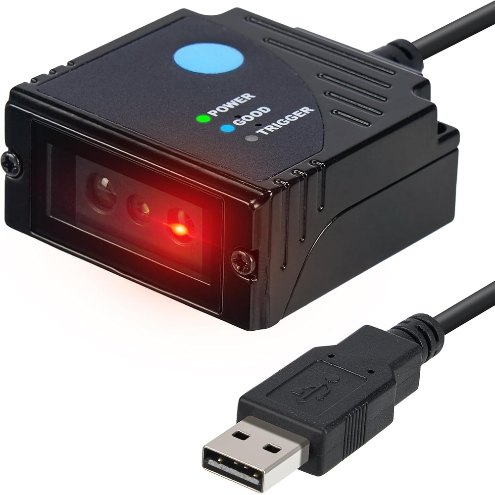 image:imageMUNBYN 2D Embedded Fixed Mount Barcode Scanner Scan Engine UltraRugged 1D 2D QR Barcode Reader MiniSize Suitable for Express and Factory Assembly Line WorkingOnly USB Port