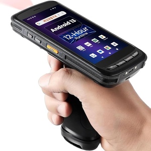 image:imageMUNBYN Android Barcode Scanner Full Screen 8000mAh Mobile Computer 1D2D QR Zebra SE4710 Engine Handheld Android 13 PDA for WMS 4G WiFi Inventory Bar Code Scanner