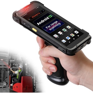 image:imageMUNBYN FarRange Distances Bar Code Scanner Android 13 WiFi6 Handheld Mobile Scanner with Pistol Grip Equipped with Honeywell N6803FR Engine 55 BT GPS 1D2DQR LongDistance Scanning Needs