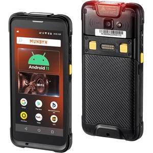 image:imageMUNBYN Android Barcode Scanner with Full Screen 55 Android 11 Mobile Computer Handheld WiFi 6 4G LTE Wireless NFC Rugged PDA SE4710 Equip with 1D 2D QR Zebra Scanner Engine Inventory Scanner