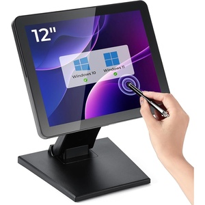 image:imageMUNBYN 12inch POS Touchscreen Monitor LED POS Monitor HDMIVGA Capacitive Screen Display Foldable Stand for Small Business Retail Restaurant Bar No Driver Required 2Y Protection