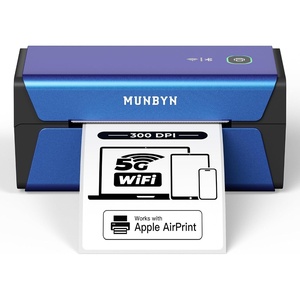 image:imageMUNBYN Wireless Label Printer 300DPI RW401AP WiFi Thermal Printer AirPrint Connectivity DriverFree Compatible with iPhone iPad Mac Work with 4x6 Shipping Labels for Windows Android